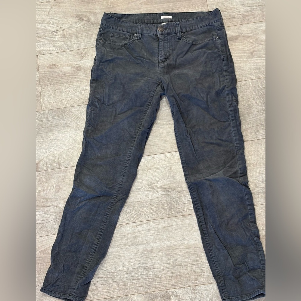 J. Crew Dark Gray Toothpick Corduroys